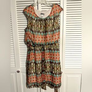 Robbie Bee Multi-Colored Dress ~ size 18